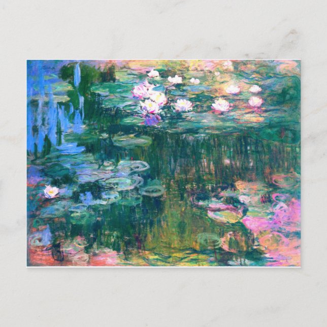 Cartão Postal Claude Monet Water Lily 1917 (Frente)