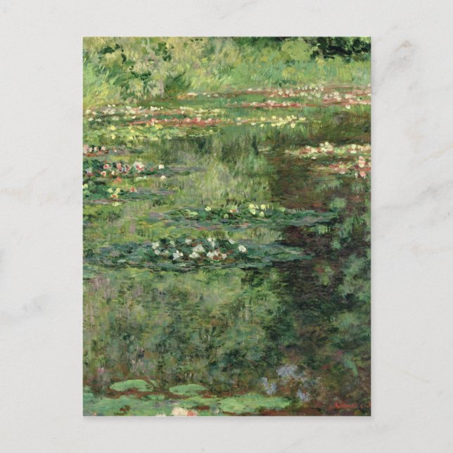 Cartão Postal Claude Monet | Waterlily Pond, 1904 (Frente)