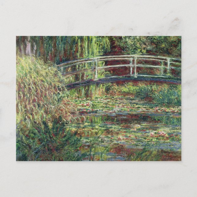 Cartão Postal Claude Monet | Waterlily Pond: Harmonia Rosa, 1900 (Frente)