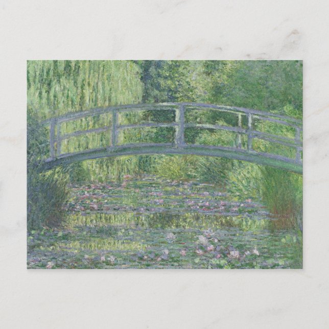 Cartão Postal Claude Monet | Waterlily Pond: Harmonia Verde (Frente)