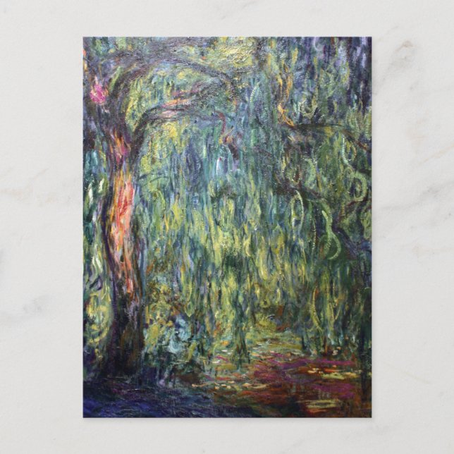 Cartão Postal Claude Monet Weeping Willow (Frente)