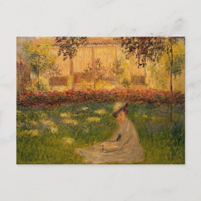 Cartão Postal Claude Monet | Woman in a Garden, 1876 (Frente)
