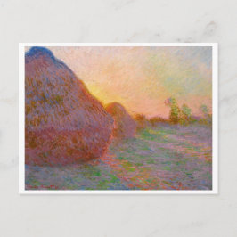 Cartão Postal Claude Monet's Meules Haystack