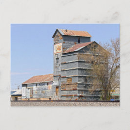 Cartão Postal Clayton, Novo México, Grain Mill e Elevador