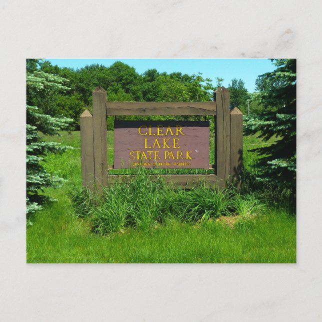 Cartão Postal Clear Lake State Park, Iowa (Frente)