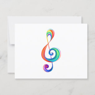 Cartão Postal Clef (trecho de arco-íris)