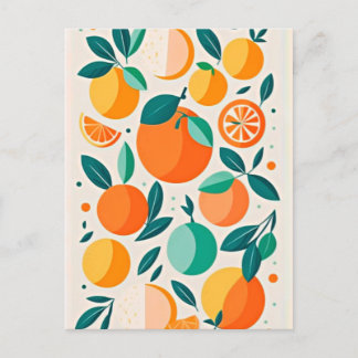 Cartão Postal Clementina mandarina