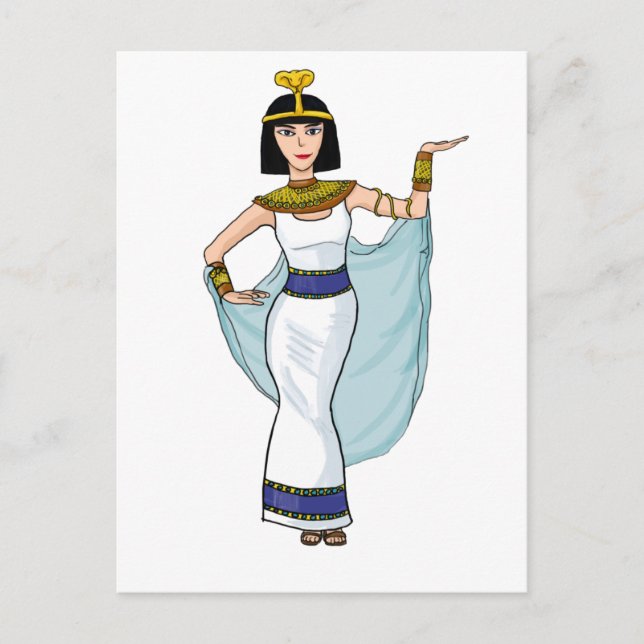 Cartão Postal Cleopatra o faraó de Egipto (Frente)