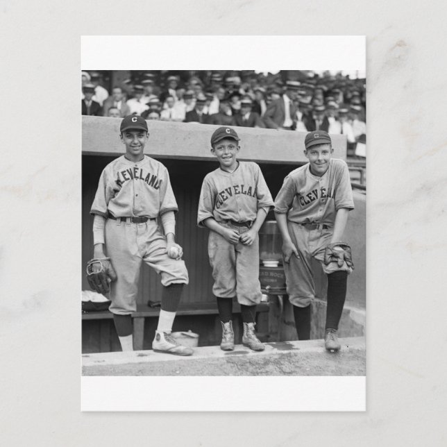 Cartão Postal Cleveland Ball Boys, 1922 (Frente)