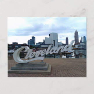 Cartão Postal Cleveland Cript Sign, North Coast Habor