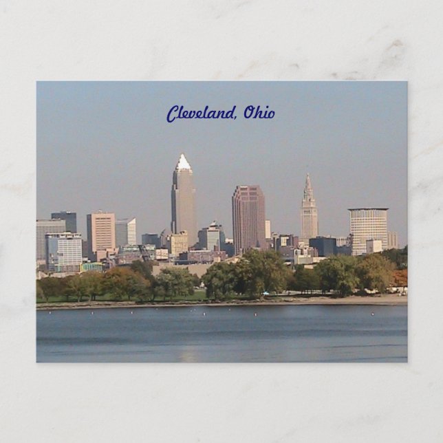 Cartão Postal Cleveland Ohio, Cartão-postal Lakefront (Frente)
