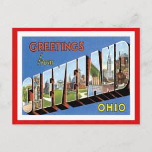 Cartão Postal Cleveland Ohio, Cidade dos EUA