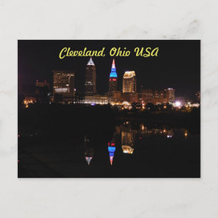 Cartão postal Cleveland, Ohio USA (River Refletio