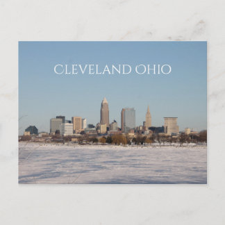 Cartão Postal Cleveland Panorama de Inverno