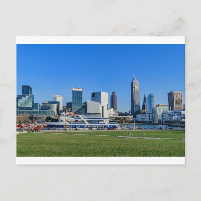 Cartão Postal Cleveland Skyline (Frente)