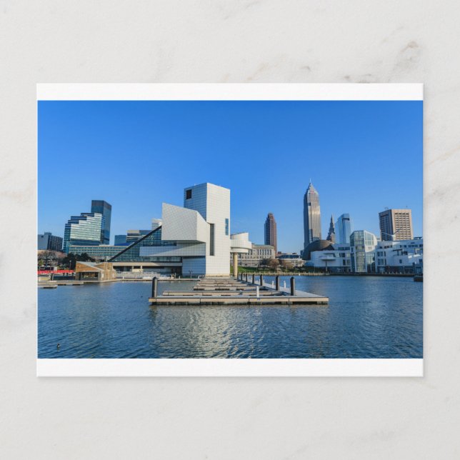 Cartão Postal Cleveland Skyline (Frente)