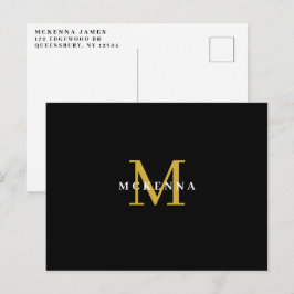Cartão Postal Cliente de Negócios Ouro Preto Obrigado