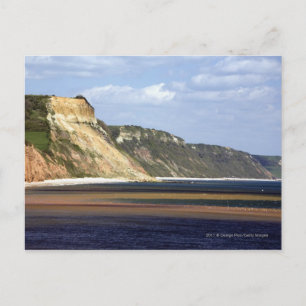 Cartão Postal Cliff Ao Longo Da Costa Jurássica