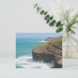 Cartão Postal Cliff Oceano em Kilauea Kauai