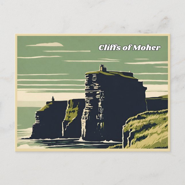 Cartão Postal Cliff of Moher Ireland (Frente)