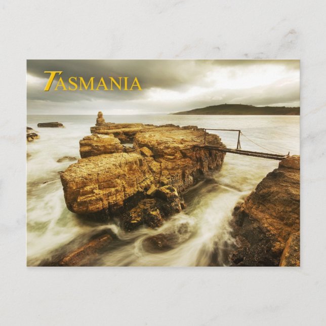 Cartão Postal Clifton Beach, Tasmânia, Austrália (Frente)