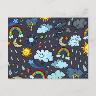 Cartão Postal Clima Clima do Céu Sazonal