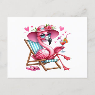 Cartão Postal Clipart Flamingo