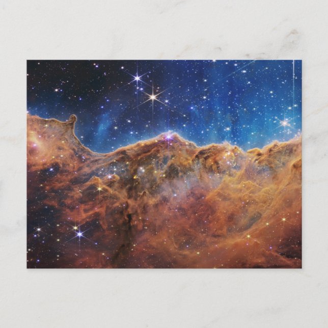 Cartão Postal Clipes Cósmicos Carina Nebula Space Telescope (Frente)