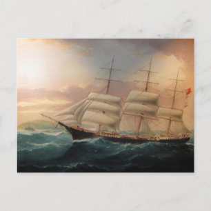 Cartão Postal Clipper Ship Esther Roy 1898
