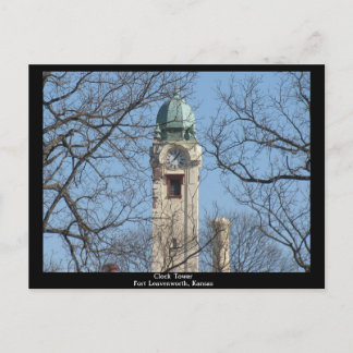 Cartão Postal Clock Tower Fort Leavenworth, Kansas