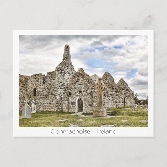 Cartão Postal Clonmacnoise - Irlanda (Frente)