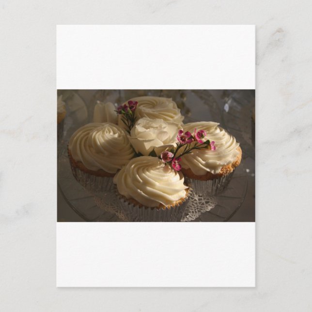 Cartão Postal Close up dos cupcakes (Frente)