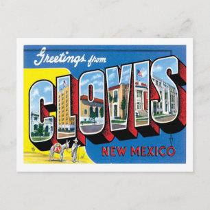 Cartão Postal Clovis NM Cidade dos Estados Unidos