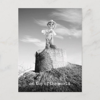 Cartão Postal Clown on top of the world