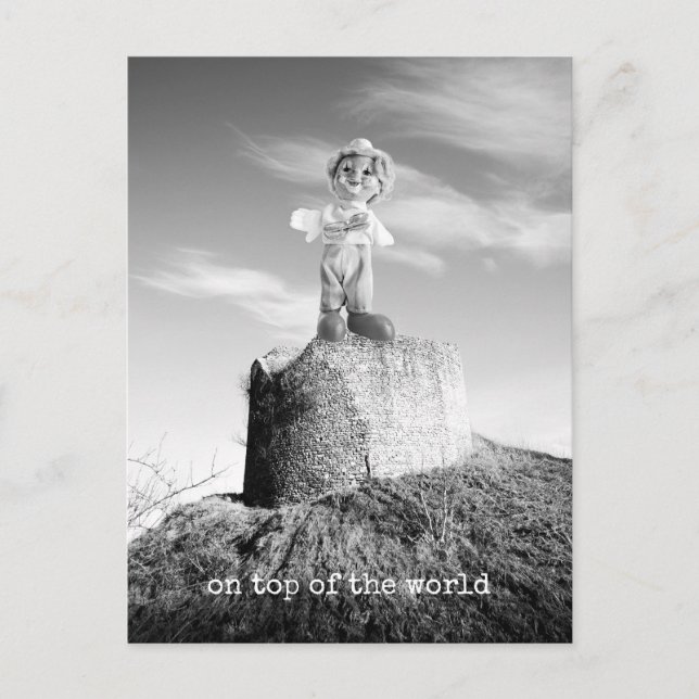 Cartão Postal Clown on top of the world (Frente)