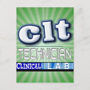 CARTÃO POSTAL CLT LOGO - TÉCNICO DE LABORATÓRIO CLÍNICO