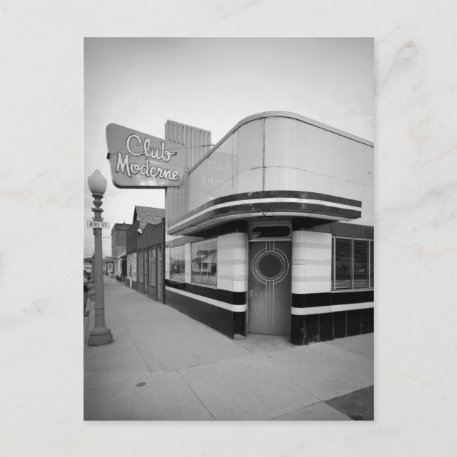 Cartão Postal Club Moderne Bar, Anaconda, MT (Frente)