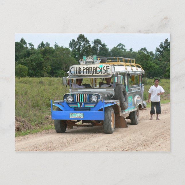 Cartão Postal Club Paradise Jeepney (Frente)