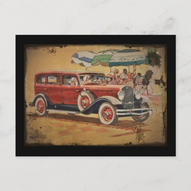 Cartão Postal Club Sedan em Praia (Frente)