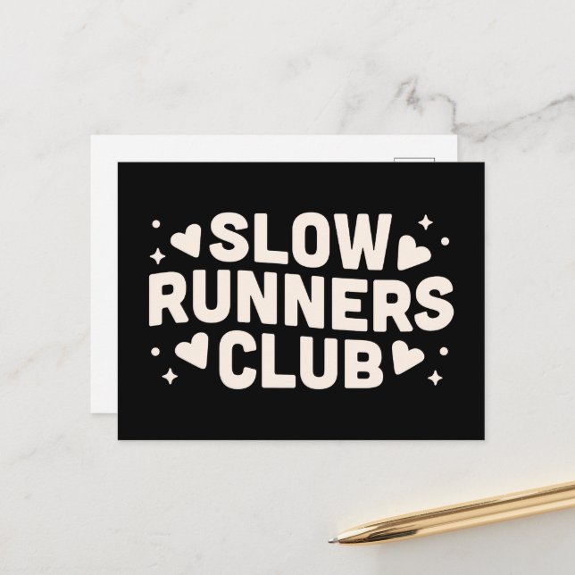 Cartão Postal Clube de corredor lento (Frente/Verso In Situ)