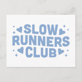 Cartão Postal Clube de corridas engraçadas para corredores lento