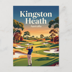 Cartão Postal Clube de Golfe Kingston Heath Austrália
