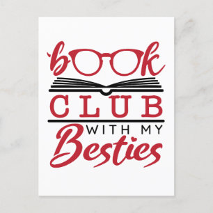 Cartão Postal Clube de Livro com Minhas Besties