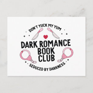 Cartão Postal Clube do livro de romance sombrio