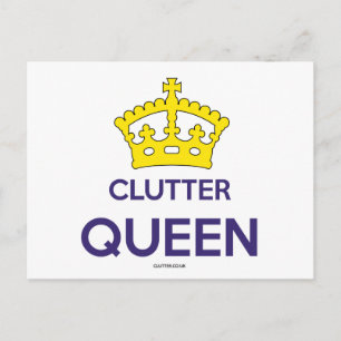 Cartão postal 'Clutter Queen'