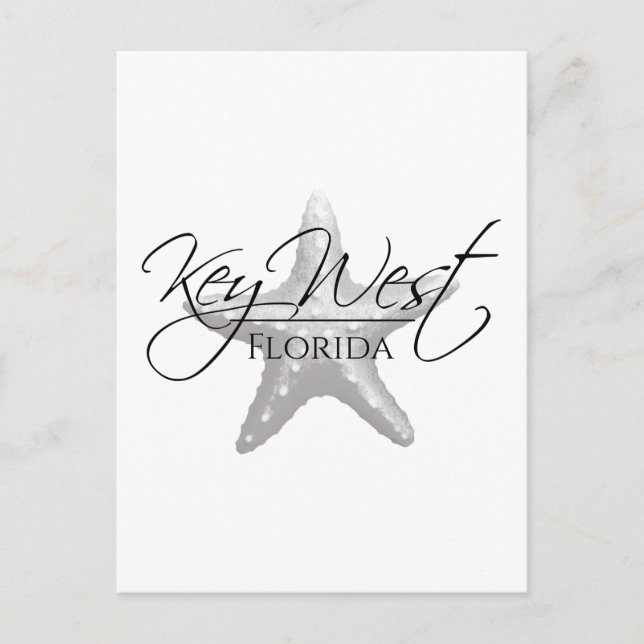 Cartão Postal Coastey Key West Starfish (Frente)