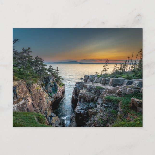 Cartão Postal Coastline | Acadia National Park, Maine (Frente)