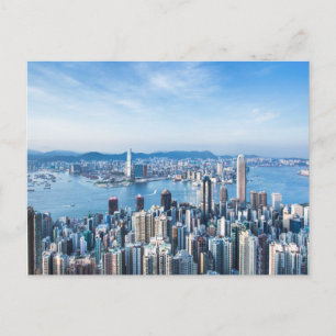 Cartão Postal Coastline   Tsim Sha Tsu, Hong Kong Island, Ásia