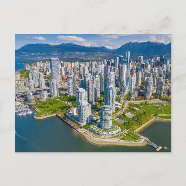 Cartão Postal Coastline | Vancouver, Colúmbia Britânica, Canadá (Frente)