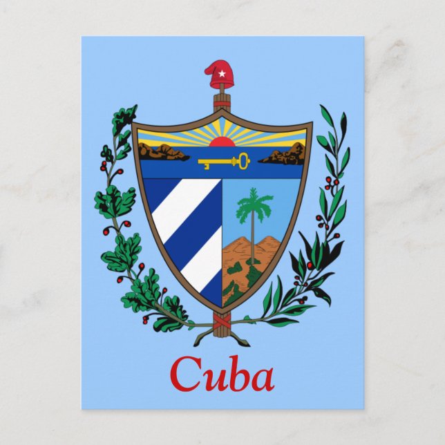 Cartão Postal Coat of arms of Cuba (Frente)